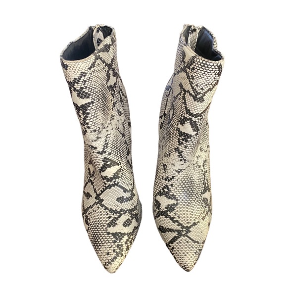 Wild Diva Pointed Toe Print Ankle Boot Stilettos Size 8 - Picture 2 of 8